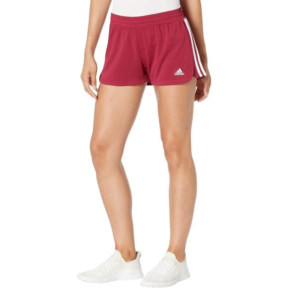 NWT Adidas Womens Knit Shorts Legacy Burgundy Athletic Running Large L - Picture 1 of 1
